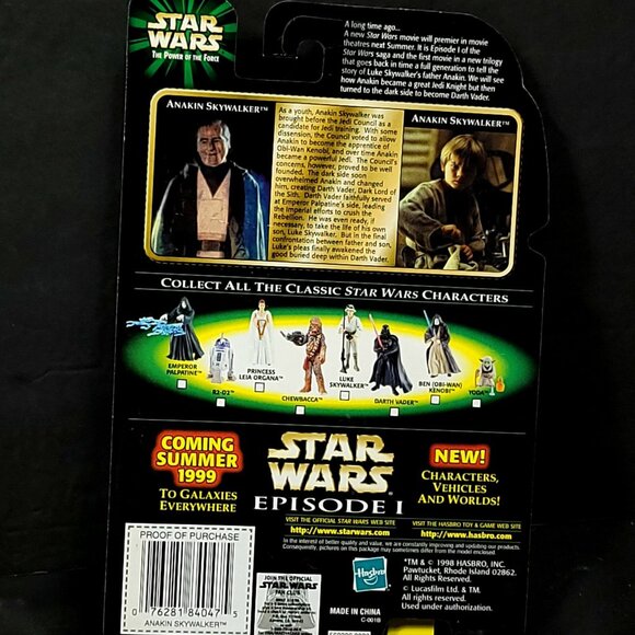 Hasbro Star Wars Anakin Skywalker Lightsaber Episode 1 Flash Back Photo Figure - Picture 4 of 4